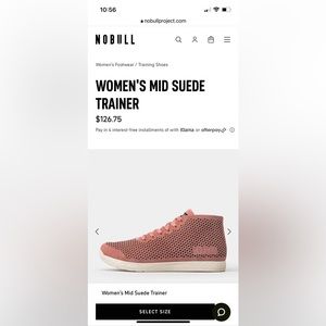 NOBULL WOMEN'S MID SUEDE TRAINER in Rose